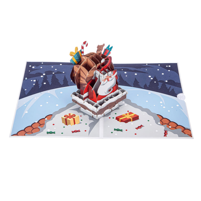 Santa Claus Paper Pop Up Card