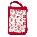 Baking Spirits Bright Tote Foldable Compact Tote Bag, Candy Cane, 15.5"L x 4.5"W x 16.5"H