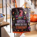 Happy Hauntings Witch Way To The Candy Compact Tote Bag