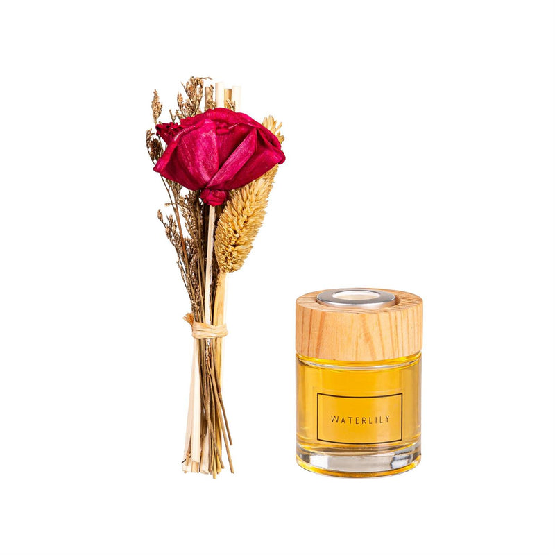 6" Glass Fragrance Diffuser with Dried Floral