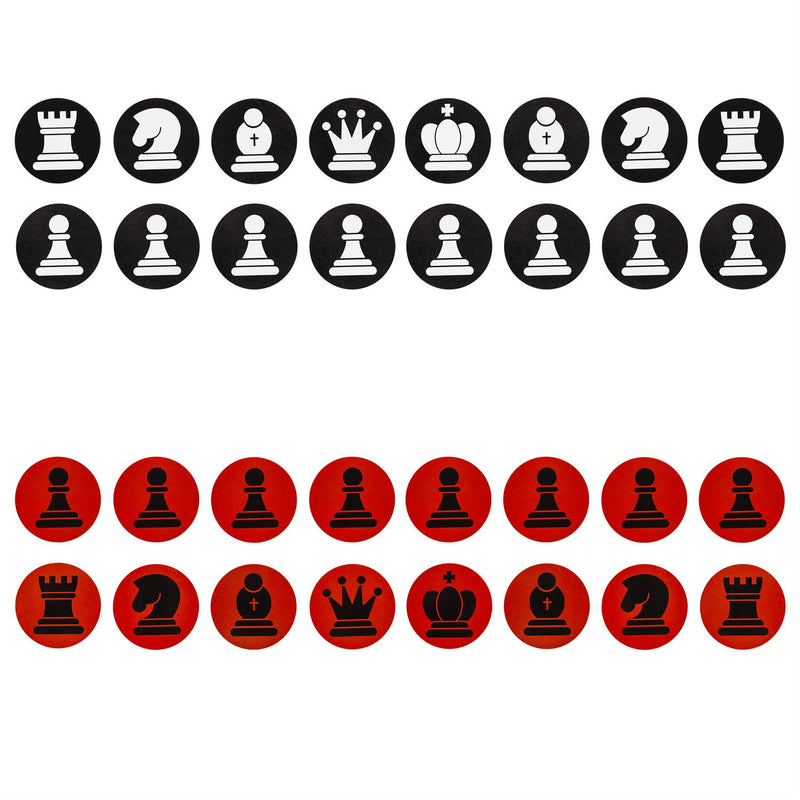 Outdoor Reversible Game Set with Storage Bag, Checkers/Chess