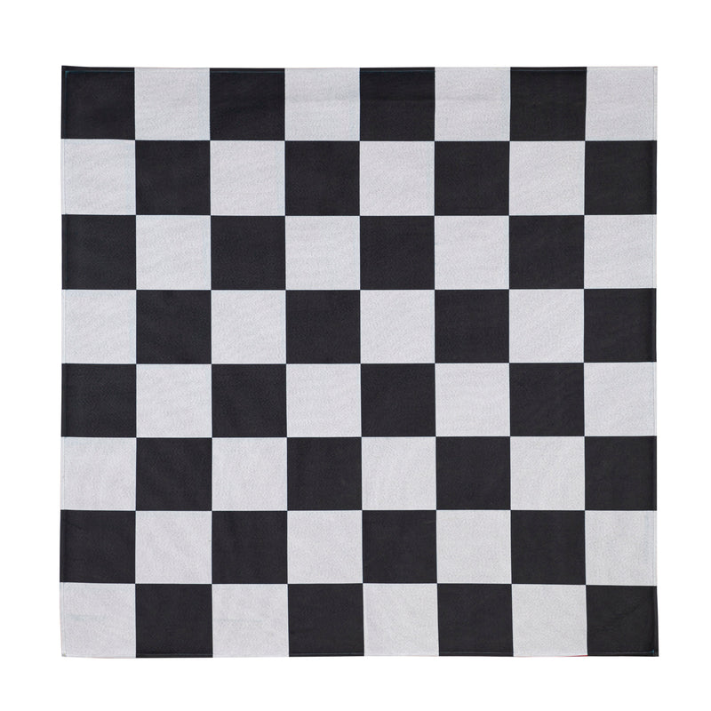 Outdoor Reversible Game Set with Storage Bag, Checkers/Chess,7oyg001