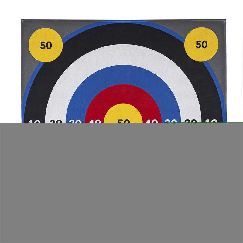 Outdoor Reversible Game Set with Storage Bag, Three In A Row/Target Toss