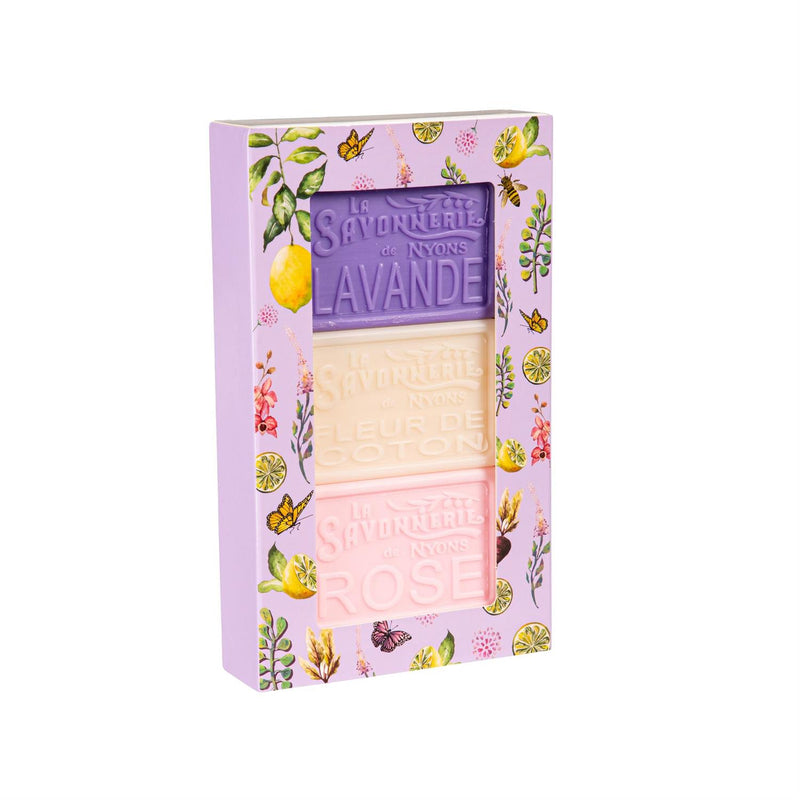 Bar Soap Set in Gift Box, Lavender
