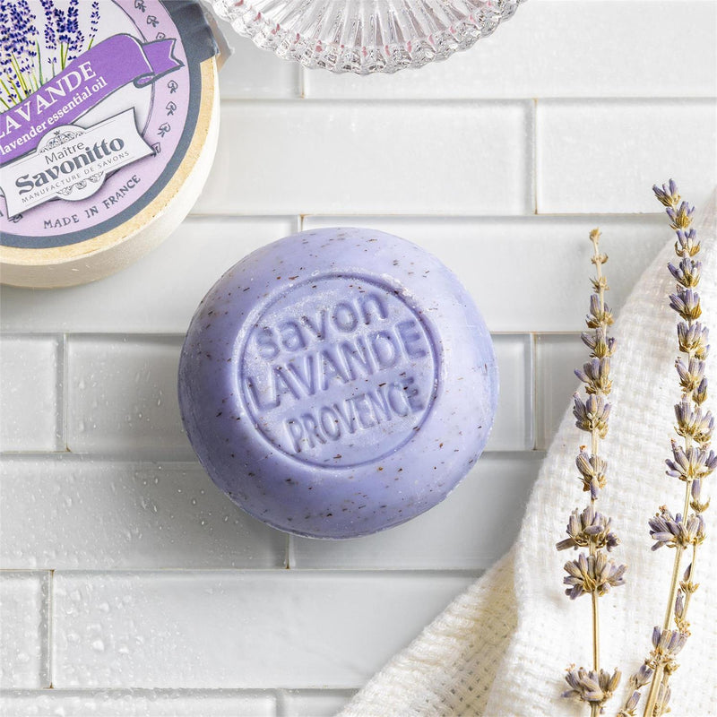 Lavender Exfoliant Soap in Wooden Box
