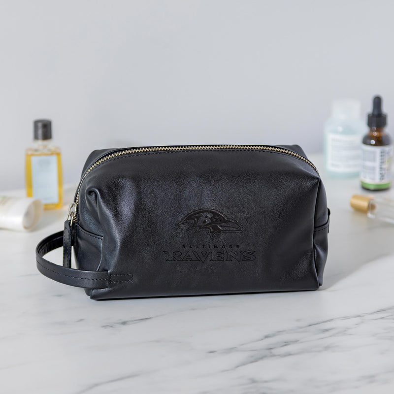 Baltimore Ravens, Embossed Toiletry Bag, Black
