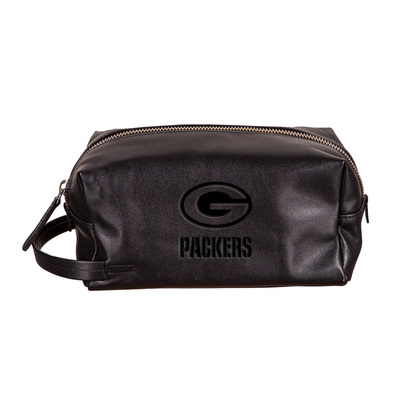 Green Bay Packers, Embossed Toiletry Bag, Black