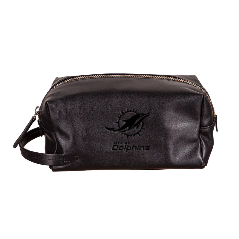 Miami Dolphins, Embossed Toiletry Bag, Black