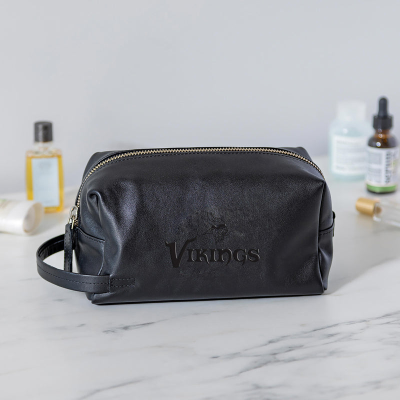 Minnesota Vikings, Embossed Toiletry Bag, Black