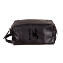 University of Wyoming, Embossed Toiletry Bag, Black