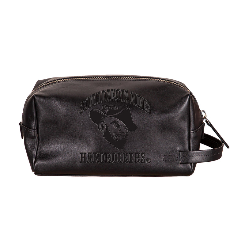 South Dakota School of Mines & Technology, Embossed Toiletry Bag, Black