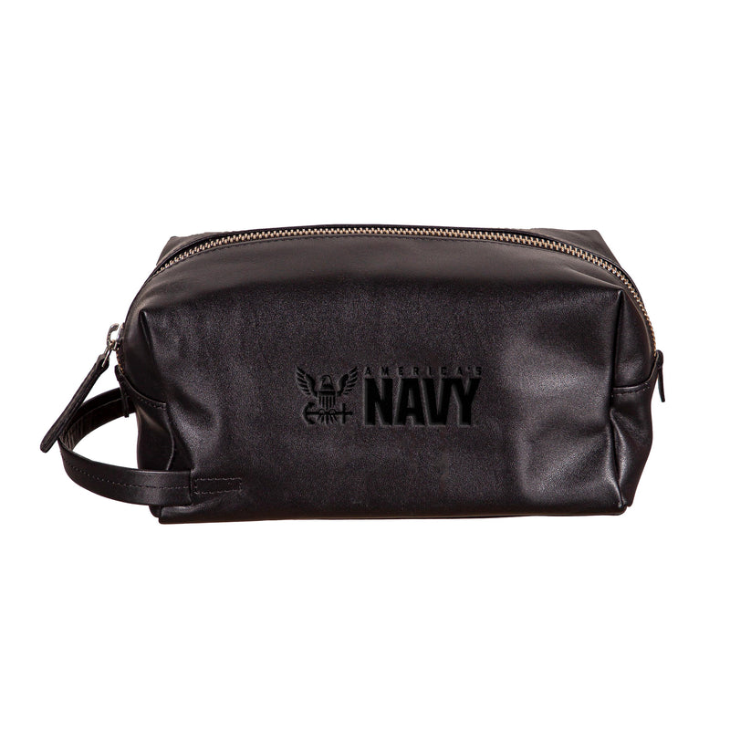 US Navy, Embossed Toiletry Bag, Black
