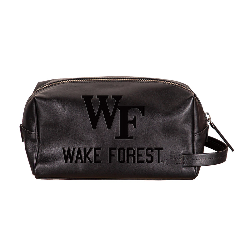 Wake Forest University, Embossed Toiletry Bag, Black