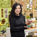 Floral Watering Can "Sometimes I Wet My Plants" Resin and Acrylic Table D√©cor, 6.5"H