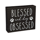 Wood Tabletop Sign, 2 Asst Designs, 12 pieces in CDU