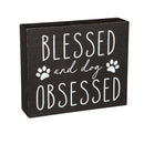Wood Tabletop Sign, 2 Asst Designs, 12 pieces in CDU