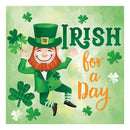 4" Wood Square Tabletop Sign with Messaging in 12 Piece CDU 4 Designs, 3 of Each, St. Patrick's Day