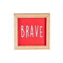 5" Square Wood Table Sign in CDU, Patriotic