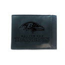 Front Pocket Wallet w/ RFID Blocking, Baltimore Ravens, Black