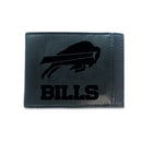 Front Pocket Wallet w/ RFID Blocking, Buffalo Bills, Black