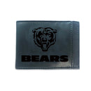 Front Pocket Wallet w/ RFID Blocking, Chicago Bears, Black