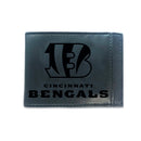 Front Pocket Wallet w/ RFID Blocking, Cincinnati Bengals, Black