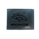Front Pocket Wallet w/ RFID Blocking, Denver Broncos, Black