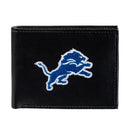 Detroit Lions Black Bi-Fold Embroidered Wallet w/ RFID Blocking