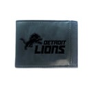 Front Pocket Wallet w/ RFID Blocking, Detroit Lions, Black