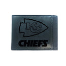 Front Pocket Wallet w/ RFID Blocking, Kansas City Chiefs, Black