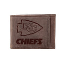 Front Pocket Wallet w/ RFID Blocking, Kansas City Chiefs, Brown