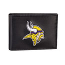 Minnesota Vikings Black Bi-Fold Embroidered Wallet w/ RFID Blocking