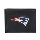 New England Patriots Black Bi-Fold Embroidered Wallet w/ RFID Blocking