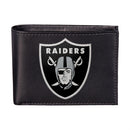 Las Vegas Raiders Black Bi-Fold Embroidered Wallet w/ RFID Blocking