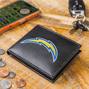 Los Angeles Chargers Black Bi-Fold Embroidered Wallet w/ RFID Blocking