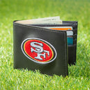 San Francisco 49ers Black Bi-Fold Embroidered Wallet w/ RFID Blocking