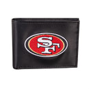 San Francisco 49ers Black Bi-Fold Embroidered Wallet w/ RFID Blocking