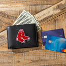 Boston Red Sox Black Bi-Fold Embroidered Wallet w/ RFID Blocking