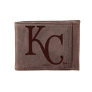 Kansas City Royals Front Pocket Wallet w/ RFID Blocking Brown