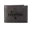 Los Angeles Dodgers Front Pocket Wallet with RFID Blocking, Black, SC24 Champions