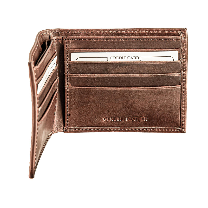 Los Angeles Dodgers Bi-Fold Wallet, Brown, World Series Champions 2024