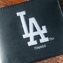 Los Angeles Dodgers Black Bi-Fold Embroidered Wallet w/ RFID Blocking