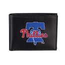 Philadelphia Phillies Black Bi-Fold Embroidered Wallet w/ RFID Blocking