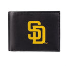 San Diego Padres Black Bi-Fold Embroidered Wallet w/ RFID Blocking