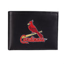 St Louis Cardinals Black Bi-Fold Embroidered Wallet w/ RFID Blocking