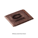 Front Pocket Wallet w/ RFID Blocking, Montreal Canadiens, Brown