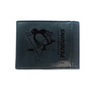 Front Pocket Wallet w/ RFID Blocking, Pittsburgh Penguins, Black