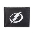 Tampa Bay Lightning Black Bi-Fold Embroidered Wallet w/ RFID Blocking