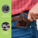 Front Pocket Wallet w/ RFID Blocking, Vegas Golden Knights, Brown