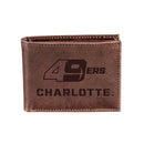 University of North Carolina, Bi-Fold Wallet, Brown, CH, 100% Genuine Leather